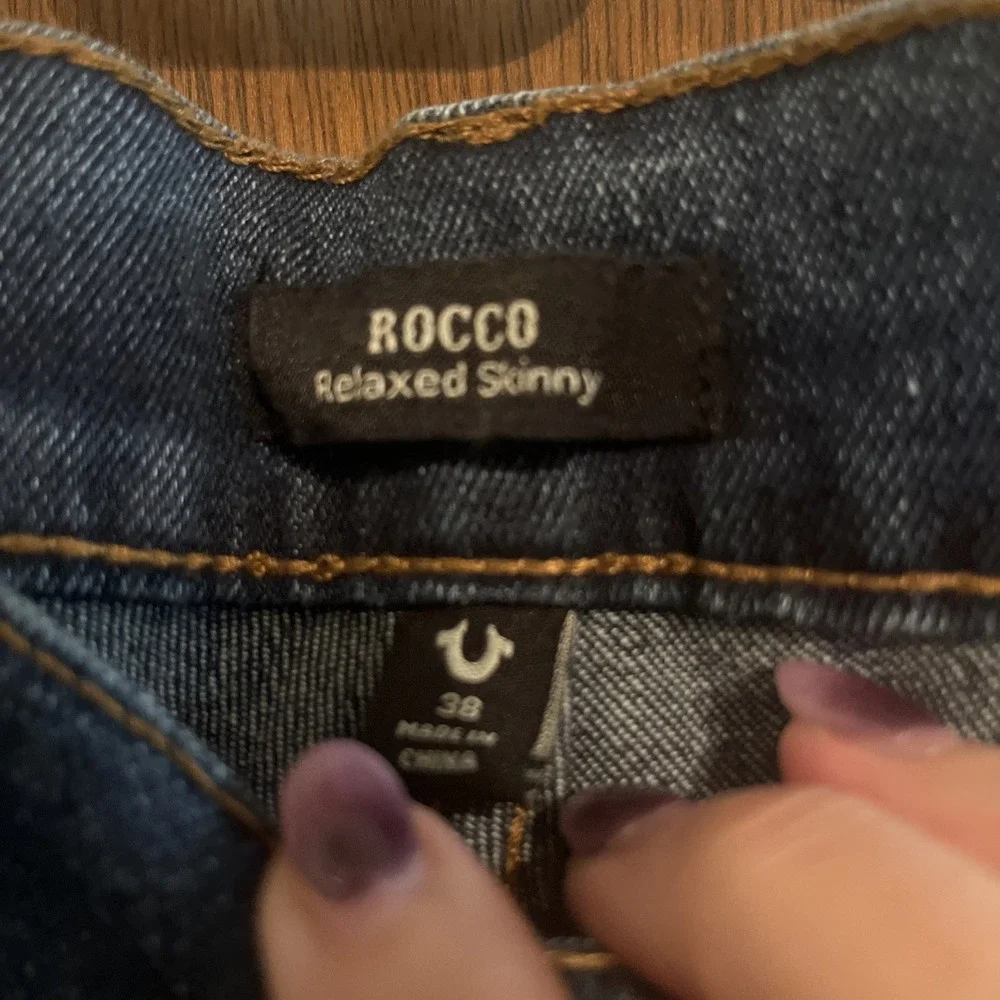 True Religion Rocco‎ Flap Blue Jeans Skinny - Dark Shivering Wash 38x32